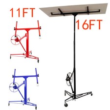 11Ft/16Ft Drywall Lift Lifter Panel Hoist Plaster Board Sheet Jack Tool Lockable