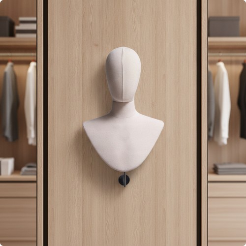 Mannequin head with wall mount - mannequin,