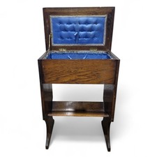 Edwardian Sewing Table Oak