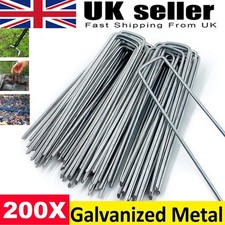 200 PACK GALVANISED U PINS