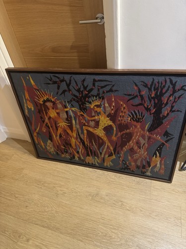 French tapestry fire dance - tapestry,