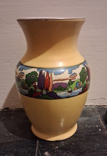 Clarice cliff style yellow - style,