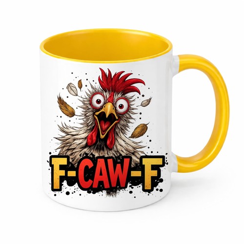 Funny chicken mug brew crew - brew,