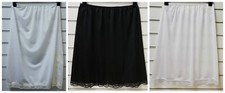 MARLON LADIES WAIST HALF UNDER SLIP PETTICOAT UK SIZES 8-28 L:16"-31"