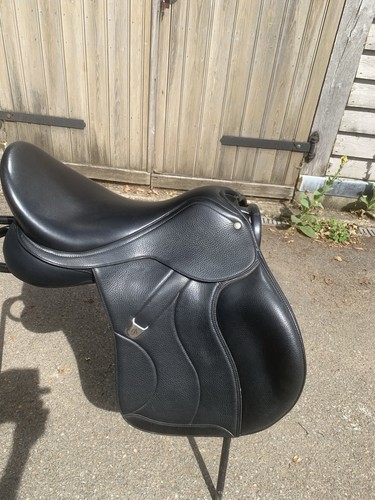 Bates black leather dressage - bates,