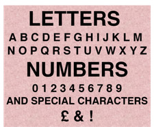 3" BLACK / WHITE SELF ADHESIVE STICK ON VINYL NUMBERS HOUSE BIN POSTBOX VEHICLE