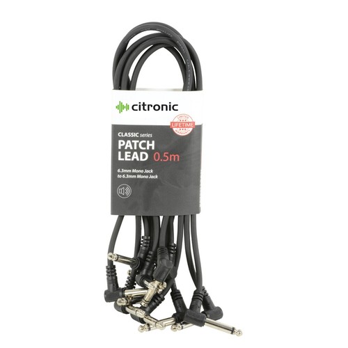 Guitar patch leads cables - 6x,