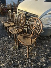 Full Set of 4 Vintage Wooden