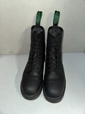 Solovair Black Greasy Leather