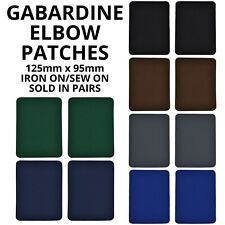 Gabardine Elbow Patch Iron on / Sew on Polyester Twill Woven - Knees, Repair
