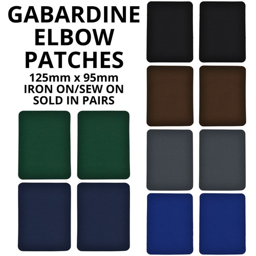 Gabardine elbow patch - gabardine, iron