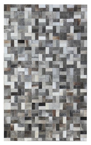Cowhide gray patchwork - cowhide, hand