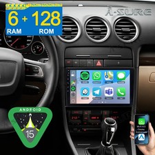 6+128G For Audi A4 S4 Car Stereo Radio Android 15 Carplay GPS Navi SWC Head Unit