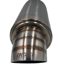 K-Tuned Turndown Muffler 304 stainless steel brushed Alloy In 2.5" Out 3"