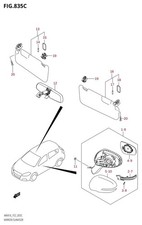 Suzuki Genuine Bulb Sunvisor