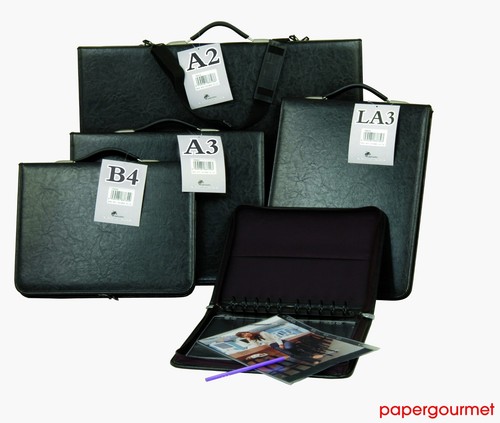 Art portfolio with - art, binder