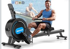 Magnetic Rowing Machine 16-Level LCD Home Gym Fitness Cardio Workout