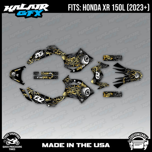 Graphics kit for honda xr150l - graphics,