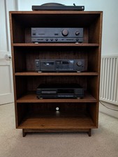 Custom-Built Solid Wood Hi-Fi