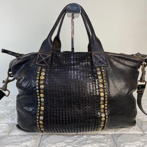 Campomaggi studded satchel - studded,