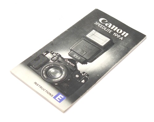 Canon speedlite 199a flash - canon,
