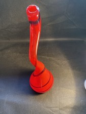 Large 17” Hand Blown Red Art