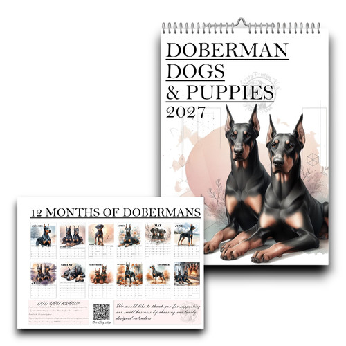 Doberman calendar - doberman,