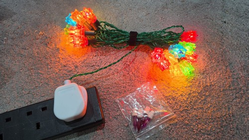 Vintage retro fairy lights - vintage,