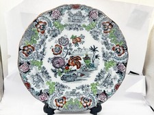 ANTIQUE ASHWORTH BROS HANLEY ENGLAND DINNER PLATE HEAVY WELL MADE