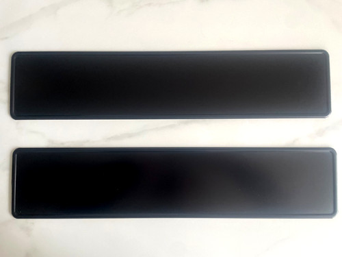 Metal plates plain blank - 2x,