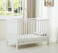 Solid Wooden Sleigh Cot Bed