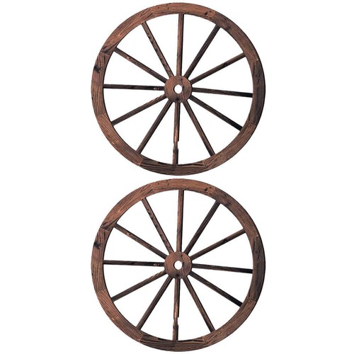 Wooden wagon wheel - wooden,