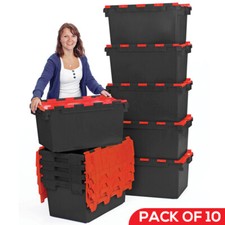 10 x LARGE Plastic Crates