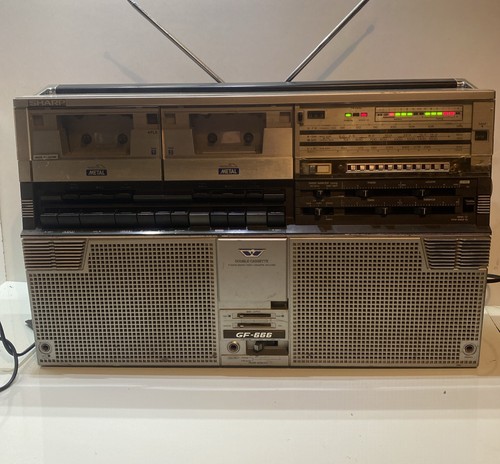 Sharp gf666 vintage 80s radio - gf666,