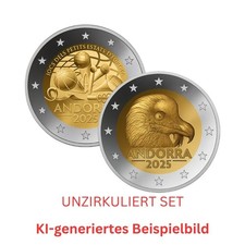 Andorra VVK 2025 UNC LOT Games and Bearded Vulture