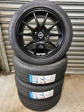 15" MULTISPOKE MATT BLACK WHEELS&TYRES TO FIT MX5 *ex-display* x4