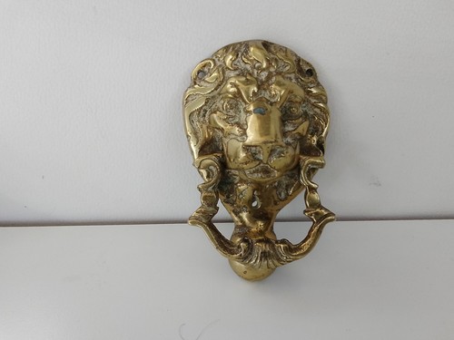 Vintage brass lions head - brass,