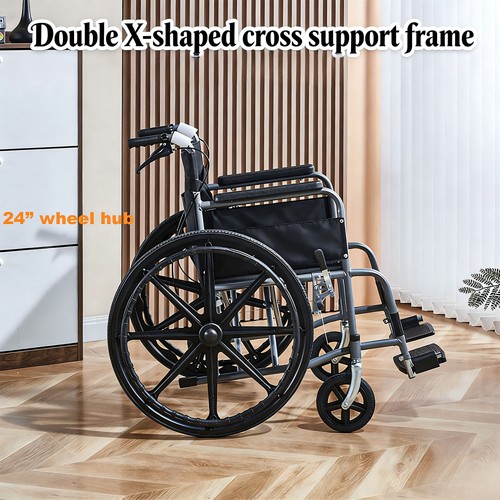 Extra wide folding wheelchair - extra-wide,