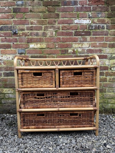 Wicker bamboo rattan - wicker, chest