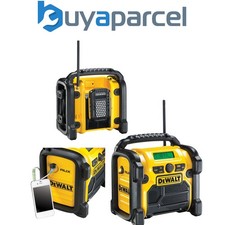 Dewalt DCR020 240v XR Compact DAB Digital Jobsite Radio -10.8v 14.4v 18v Battery