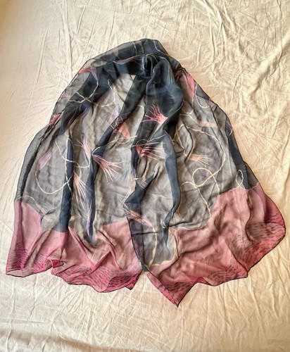 Liberty silk scarf chiffon - silk,