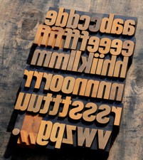 letterpress printing blocks type vintage printer letter typography antique old!*