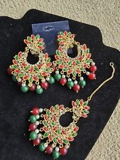 New Indian Earrings With Tikka