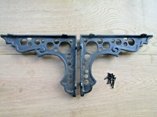 PAIR OF LUNAR cast iron rustic