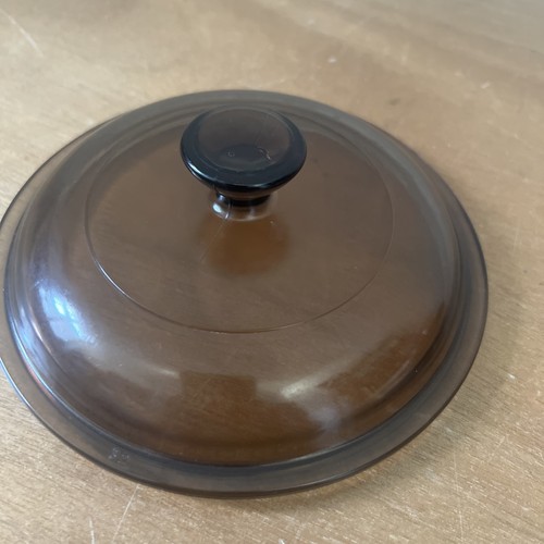Pyrex saucepan lid brown - pyrex,