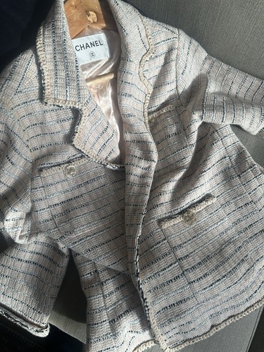 Chanel tweed jacket - tweed, sz