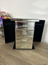 Four drawer mirror jewellery