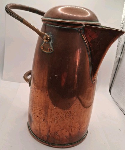 Antique copper coffee pot jug - copper,