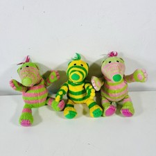 Fimbles BBC Soft Plush Toy Bundle Fisher Price Mattel 2002- Fimbo + Baby Pom X3