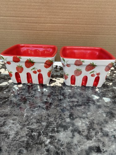 Ceramic strawberry baskets - ceramic, 2